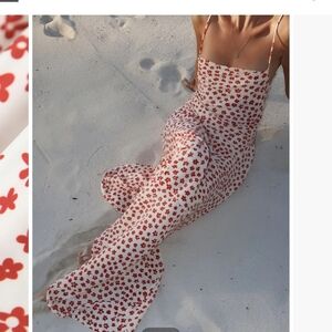 Strappy Floral Flowy Crisscross Sundress SZ S NWT